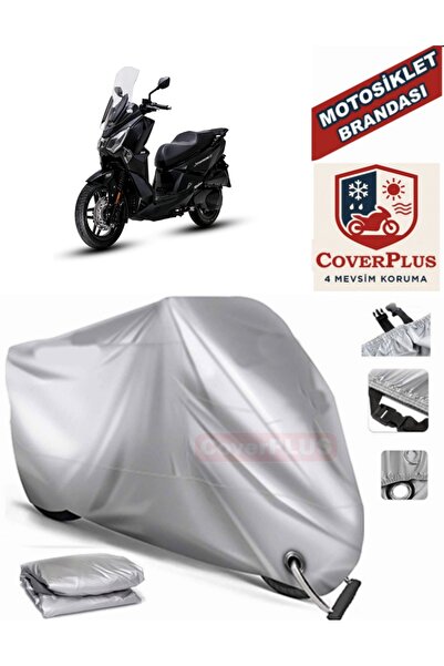 MotoEN Gray Lock Compatible Motor Tarpaulin Sym Joyride 300 Motorcycle Tarpau...