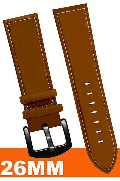 COBRA 26mm Fossil-Welder-Casio-Seiko-Omega-Armani Watch Compatible Leather Watch Band Strap Al11Sft26Mm