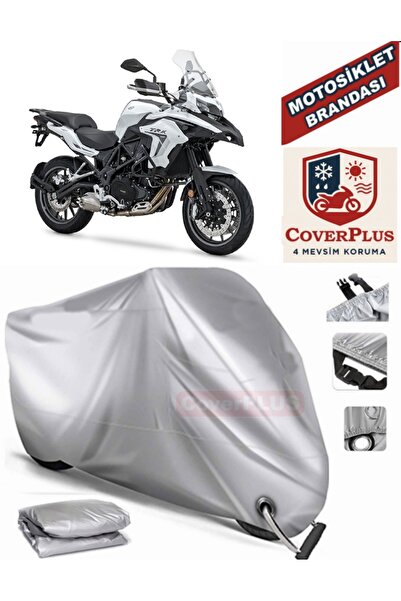 MotoEN Gray Lock Compatible Motor Tarpaulin for Benelli Trk 502 Motorcycle Ta...
