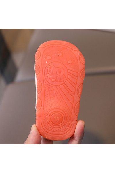 Superbaby Sandalute crem cu piuitoare - Ursulet LC