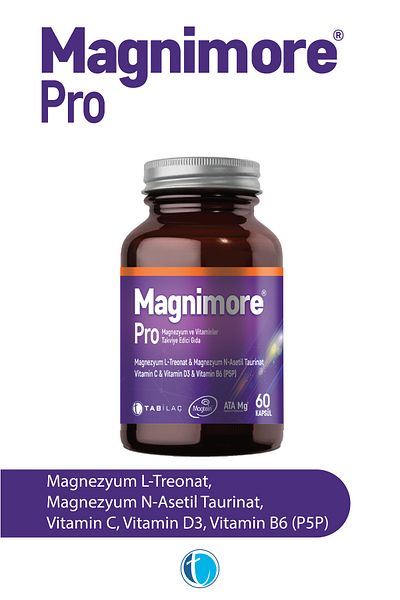 Magnimore Pro Magnesium 60 Herbal Capsules N-Acetyl Taurinate L-Treonate