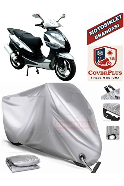 MotoEN Gray Lock Compatible Motor Tarpaulin Mondial 150 Hs Motorcycle Tarpaul...