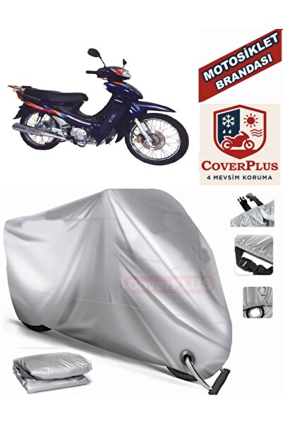 MotoEN Gray Lock Compatible Motor Tarpaulin Mondial 110 ft Motorcycle Tarpaul...