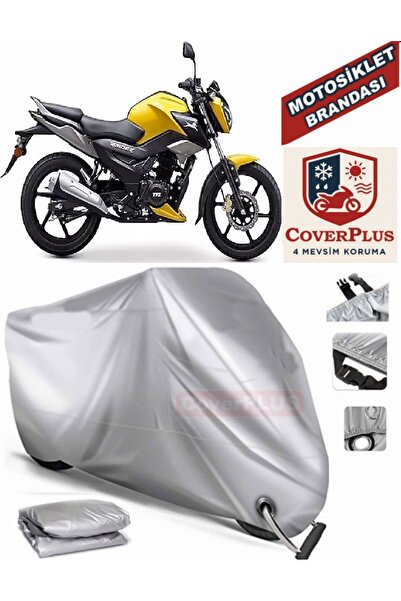 MotoEN Gray Lock Compatible Motor Tarpaulin Tvs Raider 125 Motorcycle Tarpaul...