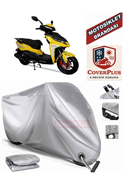 MotoEN Gray Lock Compatible Motor Tarpaulin Motolux Rossi 50 Motorcycle Tarpa...