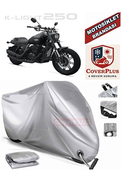 MotoEN Gray Lock Compatible Motor Tarpaulin Rks K-Light 250 Motorcycle Tarpau...