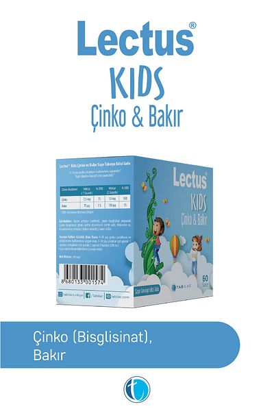 lectus Kids Zinc & Copper 60 Sachets Zinc Bisglycinate