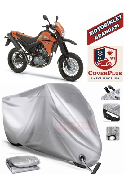 MotoEN Gray Lock Compatible Motor Tarpaulin Yamaha Xt 660 X Motorcycle Tarpau...