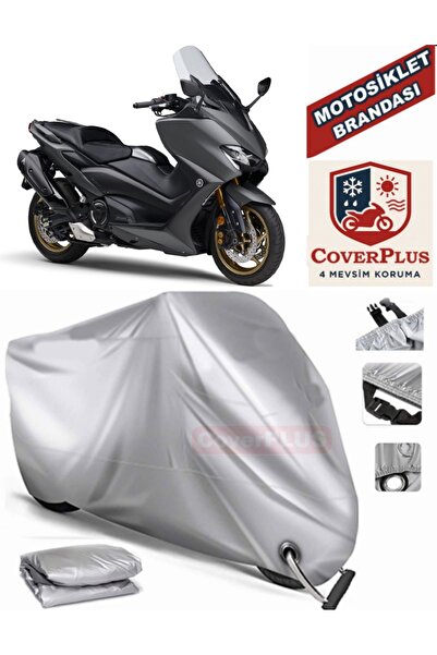 MotoEN Gray Lock Compatible Motor Tarpaulin Yamaha Tmax 500 Motorcycle Tarpau...