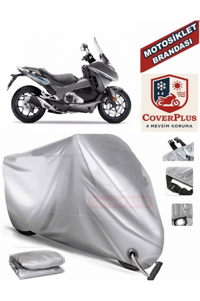 MotoEN Gray Lock Compatible Motor Tarpaulin Honda Nc 750D Integra Motorcycle ...