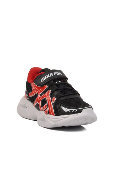 WALKWAY Black-Red Children's Sports Shoes Ruffon 2351 P
