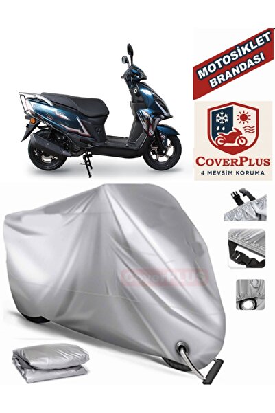 MotoEN قماش القنب المتوافق مع القفل الرمادي Falcon Mocco 125 خيمة غطاء القماش...
