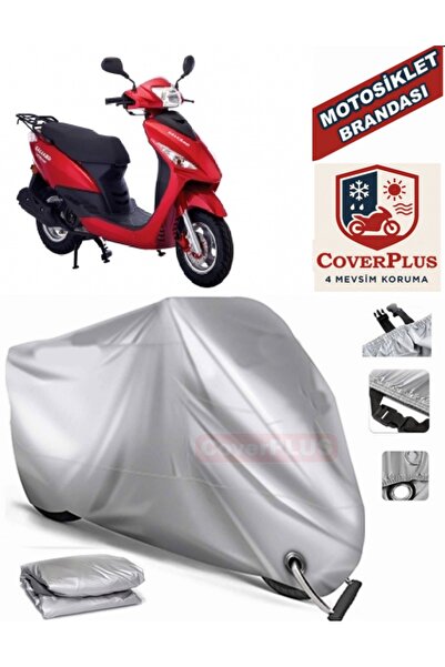 MotoEN Gray Lock Compatible Motor Tarpaulin Salcano Astro 130 Motorcycle Tarp...