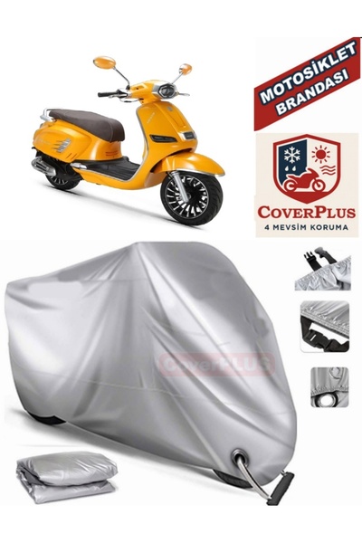 MotoEN Gray Lock Compatible Motor Tarpaulin Rks Siesta Motorcycle Tarpaulin C...