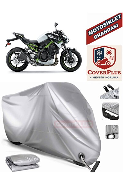 MotoEN Gray Lock Compatible Motor Tarpaulin Kawasaki Z 900 Se Motorcycle Tarp...