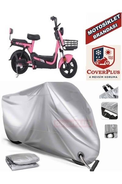MotoEN Gray Lock Compatible Motor Tarpaulin Arora Zr3 Motorcycle Tarpaulin Co...