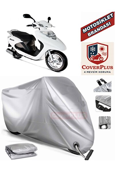 MotoEN Gray Lock Compatible Motor Tarpaulin Kanuni Ruby 100 Motorcycle Tarpau...