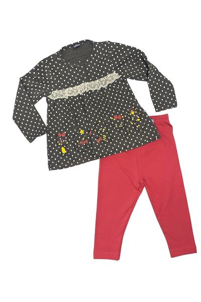 babixkids Nazar Baby Polka Dot Lace Tights Set 9months 12months 18months 24months