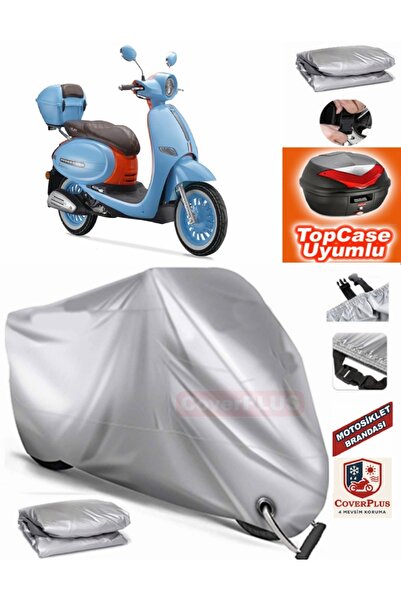 AutoZEL قماش القنب المتوافق مع حقيبة Arora Cappucino 125 الخلفية (الوصلة، متو...