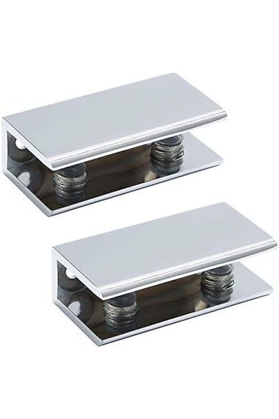 ALİSE Alise Glass Shelf Bracket Adjustable Shower Brackets, Heavy Duty Rectangle Clamp Holder for 8-12mm G