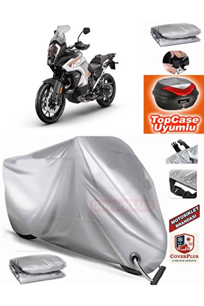 MotoEN قفل رمادي متوافق مع KTM 1290 Super Adventure S Canvas Topcase حقيبة خل...