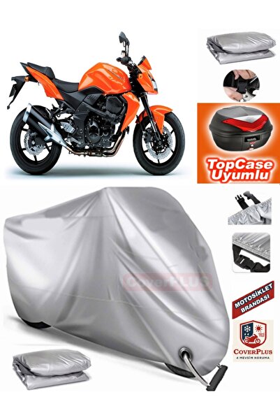 MotoEN Gray Lock Compatible Kawasaki Z 750 Tarpaulin Topcase Rear Bag Compati...