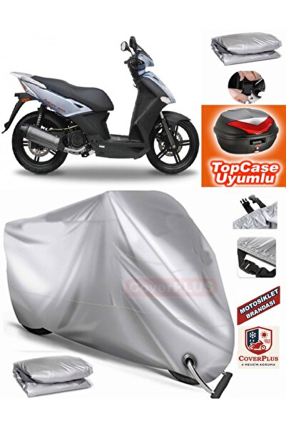 MotoEN Gray Lock Compatible Kymco Agility City 200 I Tarpaulin Topcase Rear B...
