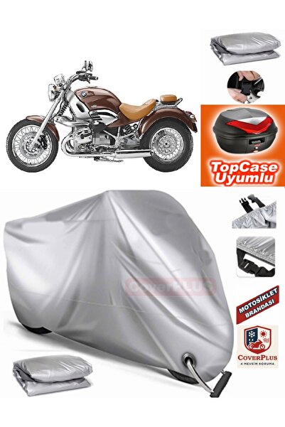 MotoEN Gray Lock Compatible Bmw R 1200 C Tarpaulin Topcase Rear Bag Compatibl...