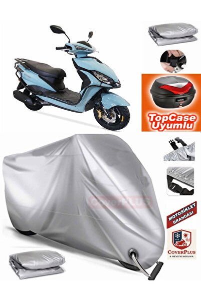 MotoEN Gray Lock Compatible Arora Freedom 50 Tarpaulin Topcase Back Bag Compa...