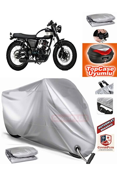 MotoEN Gray Lock Compatible Mutt Gt Sr 250 Tarpaulin Topcase Rear Bag Compati...