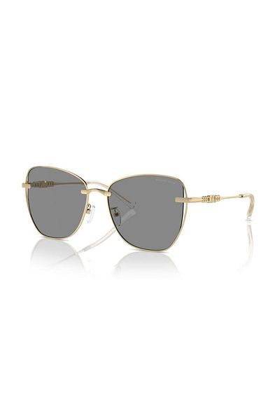 Michael Kors Woman Butterfly Sunglasses- Mk 1158d - Lense Size:59mm - Light Gold Shiny
