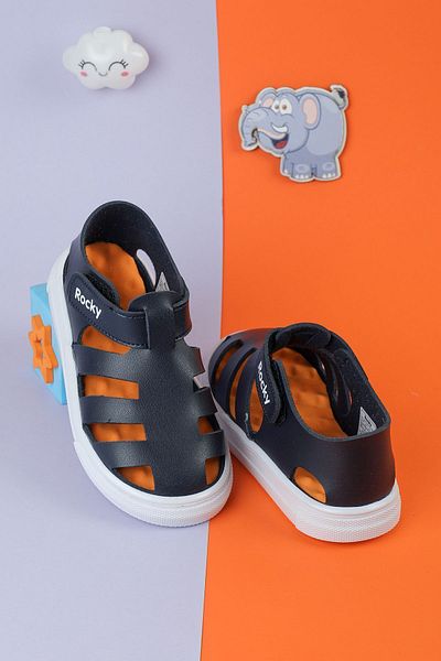 Moda Lime Fete Băieți Talpă cu masaj cu velcro Ortopedic complet Durabil Închis în față Bebeluși Copii Sandale sport