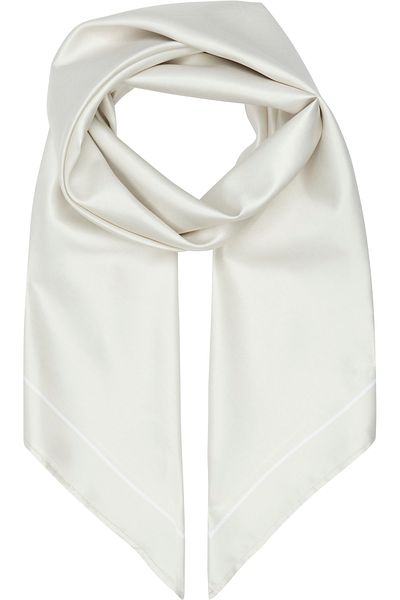 Calvin Klein Women White Rtw Mono Seasonal Scarf
