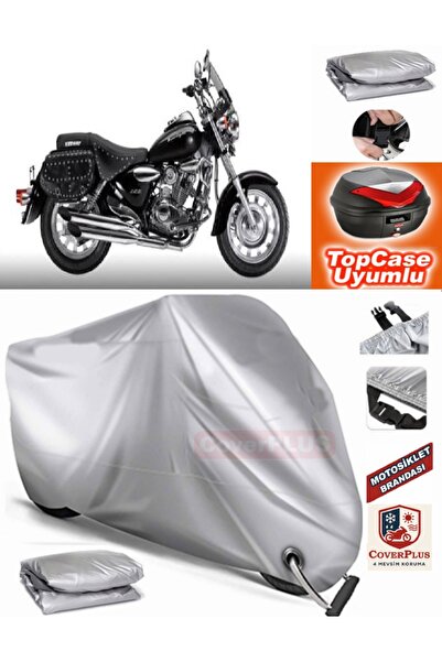 MotoEN Gray Lock Compatible Keeway Super Light 150 Tarpaulin Topcase Rear Bag...