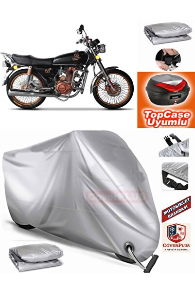 MotoEN Gray Lock Compatible Motoran Scorpion 170 Tarpaulin Topcase Rear Bag C...