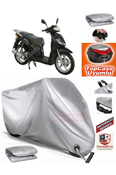 MotoEN Gray Lock Compatible Asia as 150 t 6A Tarpaulin Topcase Back Bag Compa...