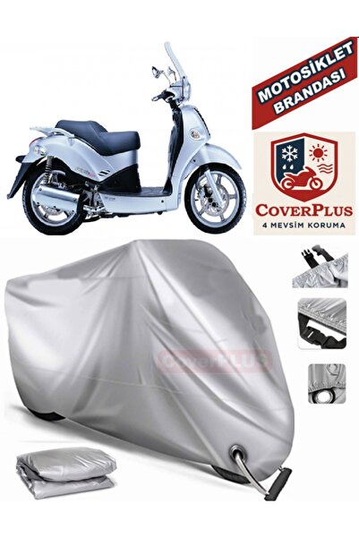 MotoEN Gray Lock Compatible Motor Tarpaulin Kymco People 250 Motorcycle Tarpa...