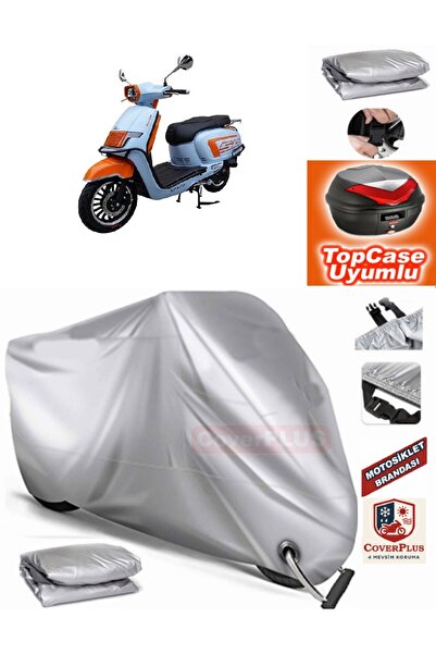 MotoEN Gray Lock Compatible Apachi Nova 125 Tarpaulin Topcase Back Bag Compat...