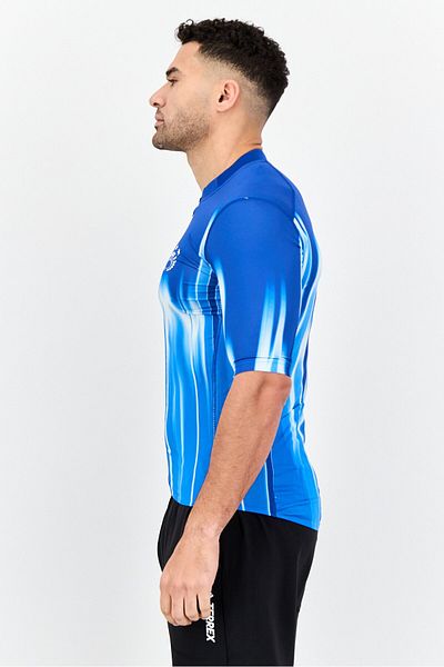 adidas Men Sportswear Fit Short Sleeves Cycling Jersey, Blue