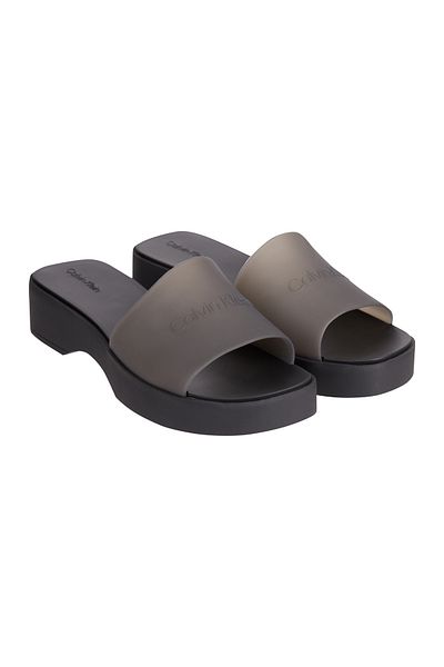 Calvin Klein Women Black Wedge Slide