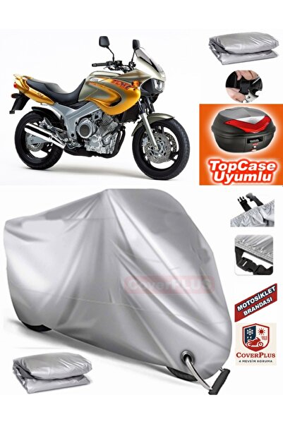 MotoEN Gray Lock Compatible Yamaha Tdm 850 Tarpaulin Topcase Rear Bag Compati...