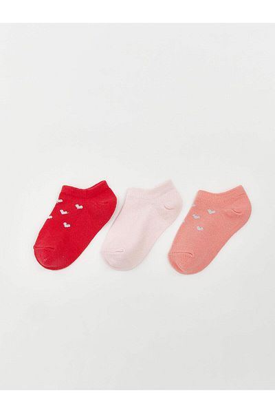 LC Waikiki Lcw Eco Printed Baby Girl Booties Socks 3-Pack (S5)