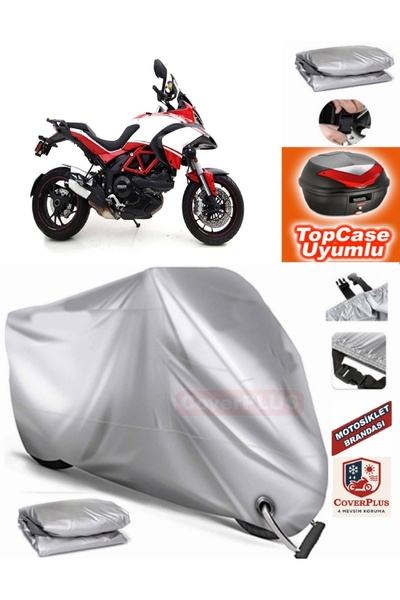 AutoZEL Ducati Multistrada 1200 Pikes Peak حقيبة خلفية متوافقة مع القماش المش...