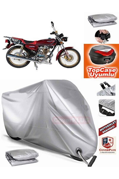 MotoEN Gray Lock Compatible Arora Ar 100-8 a Modified Tarpaulin Topcase Back ...