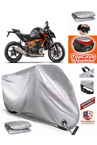 MotoEN قفل رمادي متوافق مع KTM 1290 Super Duke R Canvas Topcase الخلفي المتوا...