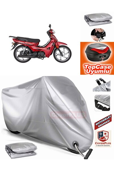 MotoEN قفل رمادي متوافق مع Mondial 50 SFC Tarpaulin Topcase Backbag متوافق مع...