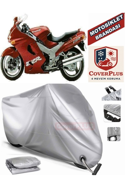 MotoEN قماش القنب المتوافق مع القفل الرمادي لدراجة نارية Kawasaki ZZR 1100 (M...