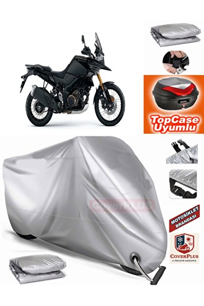 MotoEN قفل رمادي متوافق مع سوزوكي V-Strom 1050 DE قماش القنب Topcase الخلفي ح...
