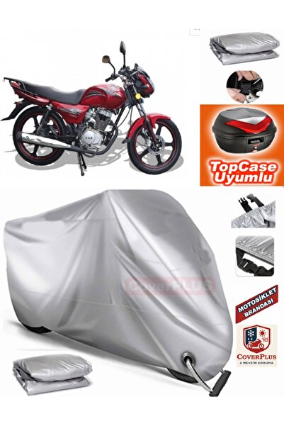MotoEN Gray Lock Compatible Arora Ar 170-20 Elegant Tarpaulin Topcase Rear Ba...