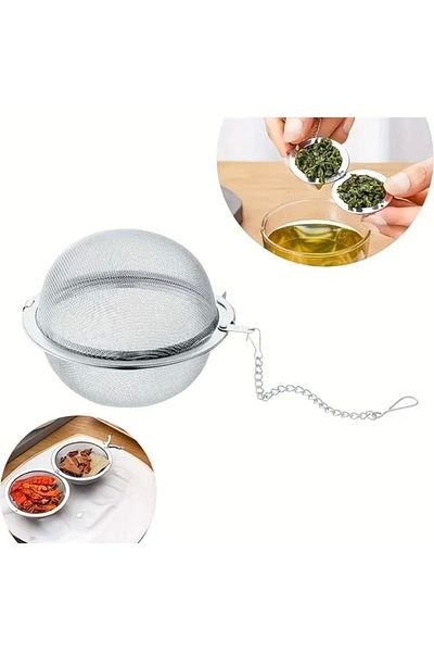 Yenimiyeni Tea Linden Infusion Filter with Stainless Steel Chain Tea Brewing Strainer